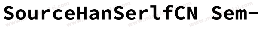 SourceHanSerlfCN Sem字体转换